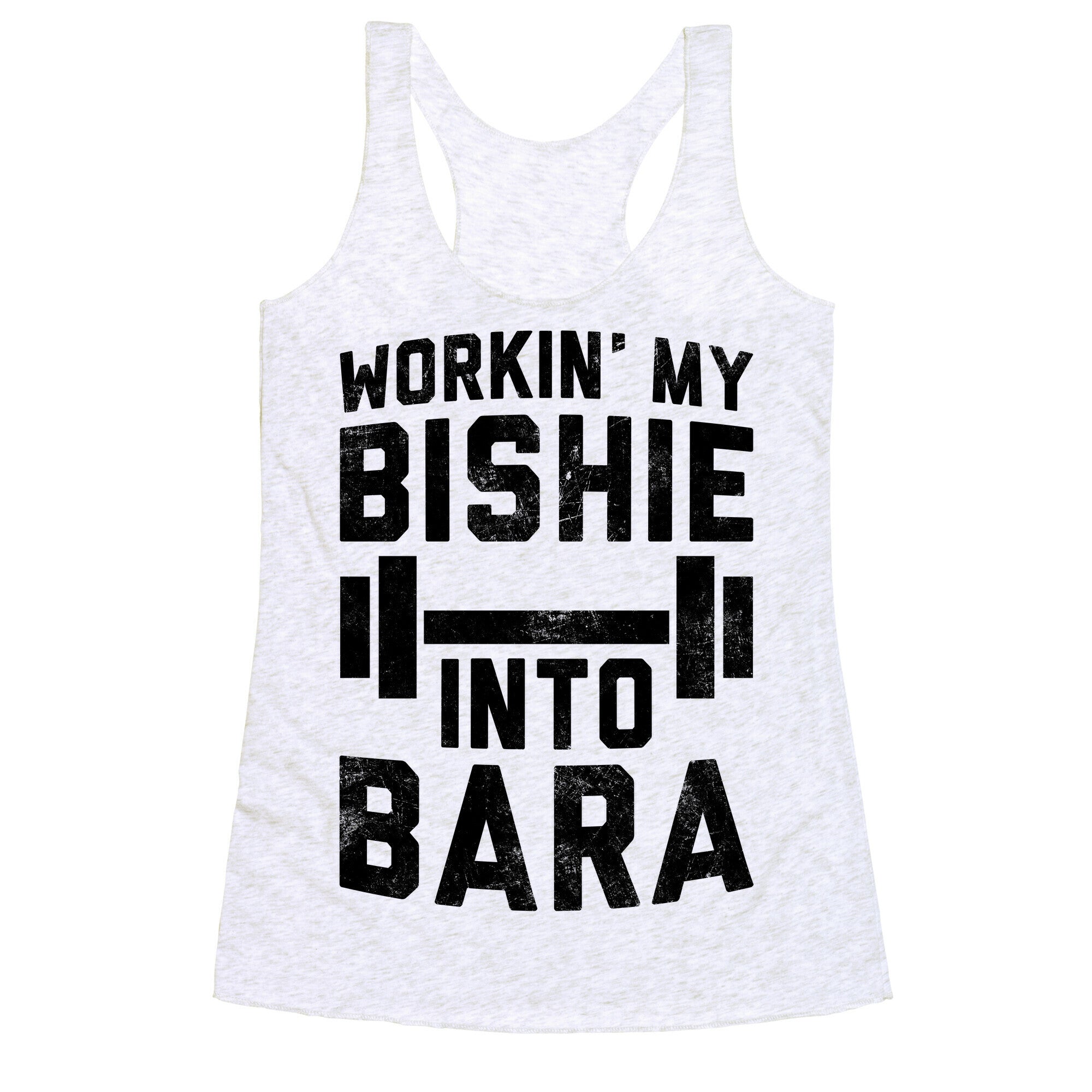 Workin' My Bishie Into Bara Racerback Tank